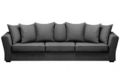 Sofa-bed-Home Spirit-Canapé lit convertible WATSON tissu tweed noir fus