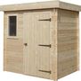 Wood garden shed-Cihb-Abri de jardin moderne en bois non traité Futuro
