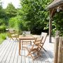 Outdoor dining room-BOIS DESSUS BOIS DESSOUS-Salon de jardin en bois d'acacia FSC 4 places