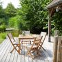 Outdoor dining room-BOIS DESSUS BOIS DESSOUS-Salon de jardin en bois d'acacia FSC 4 places