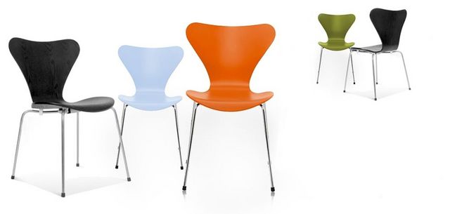 Arne Jacobsen - Chair-Arne Jacobsen-Chaise Sries 7 Arne Jacobsen 3107 Bois structur - 