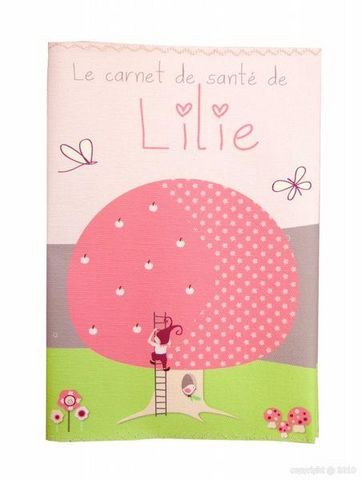 BABY SPHERE - Health book cover-BABY SPHERE-Protège carnet de santé ELFINA petite fille