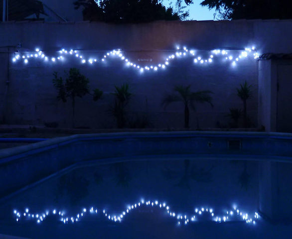FEERIE SOLAIRE - Lighting garland-FEERIE SOLAIRE-Guirlande solaire blanche à clignotements 100 leds