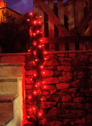 FEERIE SOLAIRE - Lighting garland-FEERIE SOLAIRE-Guirlande solaire 60 leds rouges à clignotements 7