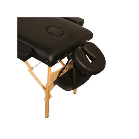 WHITE LABEL - Massage table-WHITE LABEL-Table de massage 7,5 cm épaisseur noir