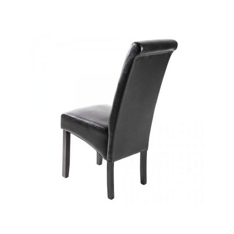 WHITE LABEL - Chair-WHITE LABEL-8 chaises de salle à manger noir