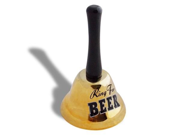 WHITE LABEL - Hand bell-WHITE LABEL-Sonnette à secouer Ring for Beer objet deco maison