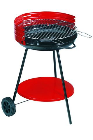 Dalper - Charcoal barbecue-Dalper-Barbecue à charbon sur roulettes Camping Surface c