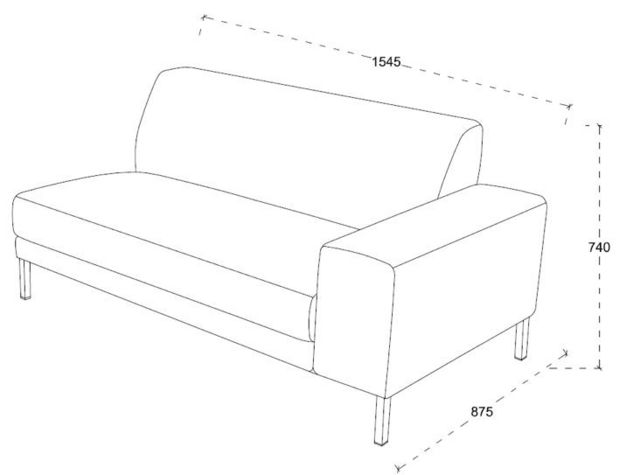 Delorm design - Adjustable sofa-Delorm design-Canapé d'angle Eliott Grey