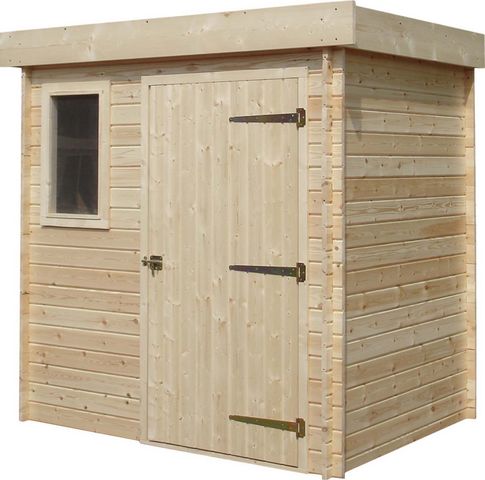 Cihb - Wood garden shed-Cihb-Abri de jardin moderne en bois non traité Futuro
