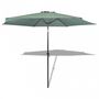 ausziehbarer Sonnenschirm-WHITE LABEL-Parasol de jardin manivelle Ø 3m vert