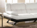Variables Sofa-WHITE LABEL-Canapé Cuir Angle MIRANDA
