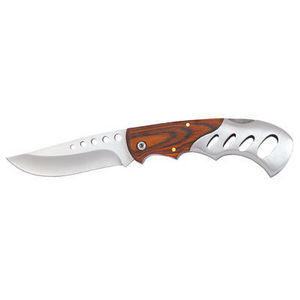WHITE LABEL - couteau cabrésé bois et métal 1er choix - Cuchillo De Cocina