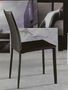 Silla-WHITE LABEL-Lot de 2 chaises design CATHY en simili cuir marro