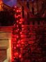 Guirnalda luminosa-FEERIE SOLAIRE-Guirlande solaire 60 leds rouges à clignotements 7