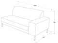 Sofá modular-Delorm design-Canapé d'angle Eliott Grey