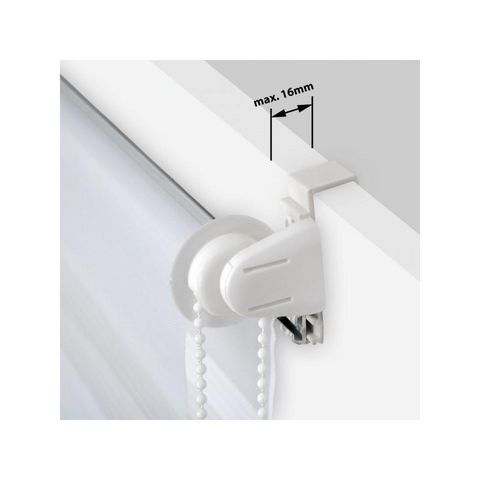 WHITE LABEL - Estor enrollable-WHITE LABEL-Store enrouleur blanc 66 x 120 cm