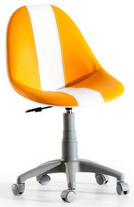 WHITE LABEL - chaise de bureau enfant coloris orange - Sedia Ufficio