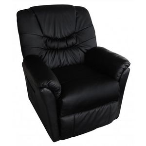 WHITE LABEL - fauteuil de massage noir - Poltrona Massaggio