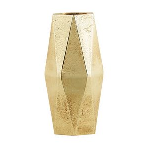 BOIS DESSUS BOIS DESSOUS - vase géométrique en metal doré - Vaso Da Fiori