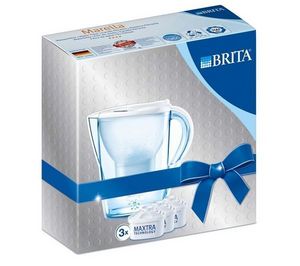 BRITA - marella - blanc - carafe filtrante + 3 cartouches - Caraffa Filtrante