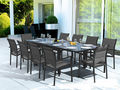 Set tavolo e sedie da giardino-WILSA GARDEN-Salon de jardin modulo gris 10 personnes en alumin