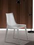 Sedia-WHITE LABEL-Chaise design ORBITAL WOOD plexiglas blanc et hêtr