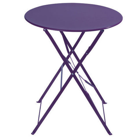 MAISONS DU MONDE - Tavolo da giardino rotondo-MAISONS DU MONDE-Table violet Confetti