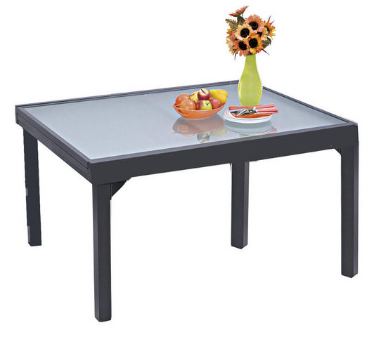 WILSA GARDEN - Set tavolo e sedie da giardino-WILSA GARDEN-Salon de jardin modulo gris 10 personnes en alumin