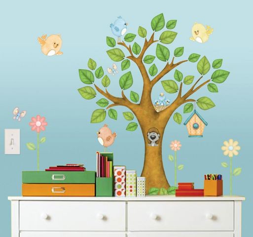 BORDERS UNLIMITED - Adesivo decorativo bambino-BORDERS UNLIMITED-Stickers enfant Dans l'arbre