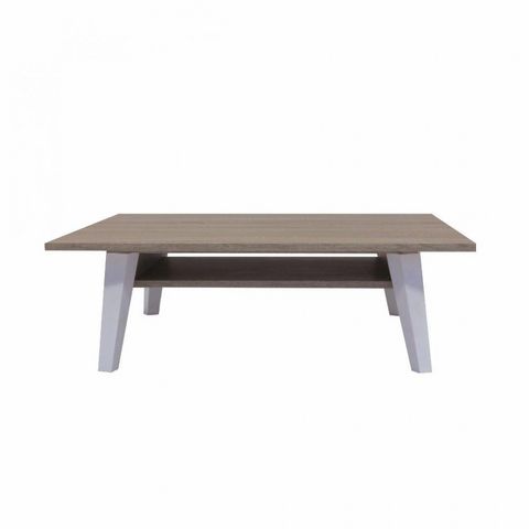 WHITE LABEL - Tavolino quadrato-WHITE LABEL-Table basse design scandinave PRISM 1 allonge
